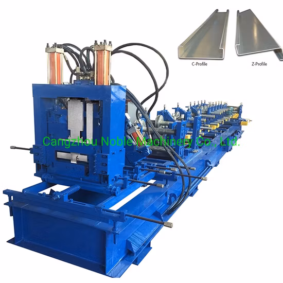 Oltre 20 anni di esperienza Costruzione automatica di strutture per strutture in metallo e acciaio C/Z Purlin Macchina per la formatura a freddo di macchine per la produzione di case prefabbricate
